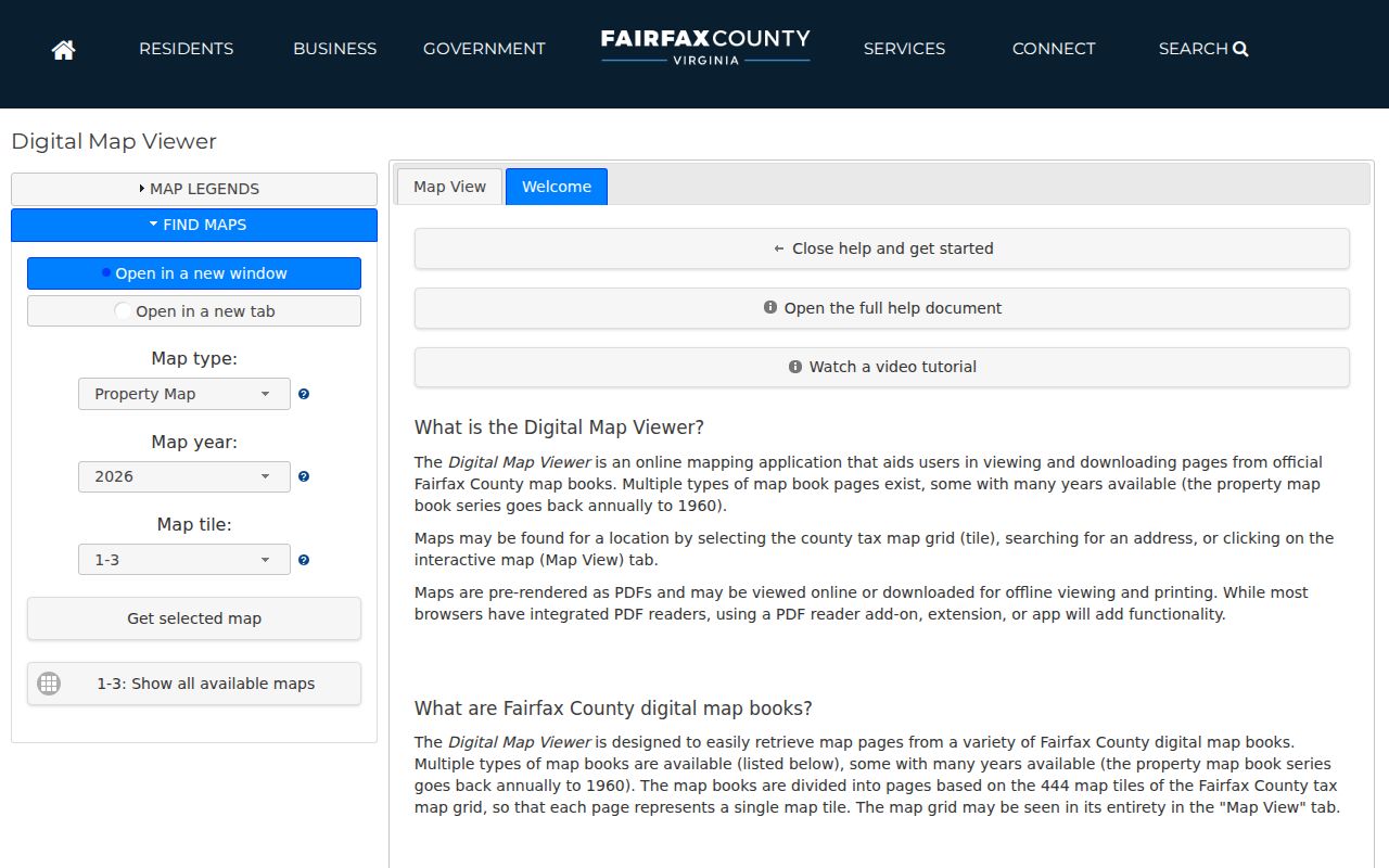 Lincolnia neighbors research in the Fairfax County Digital Map Viewer