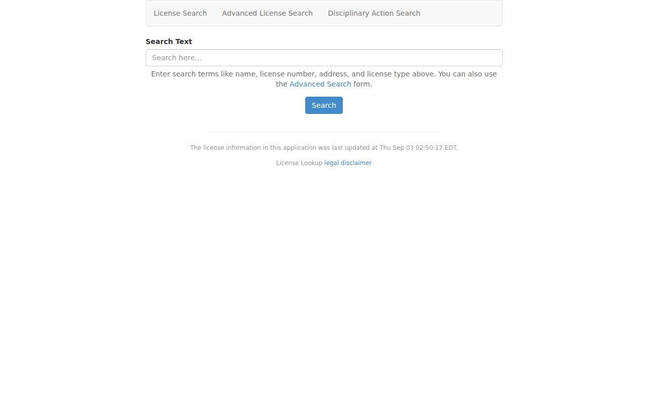 Lincolnia residents directory Virginia DPOR license lookup